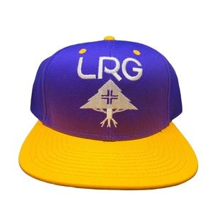 LRG Lifted Research Group  Lifted R LRG Purple Adjustable Snapback Cap Hat